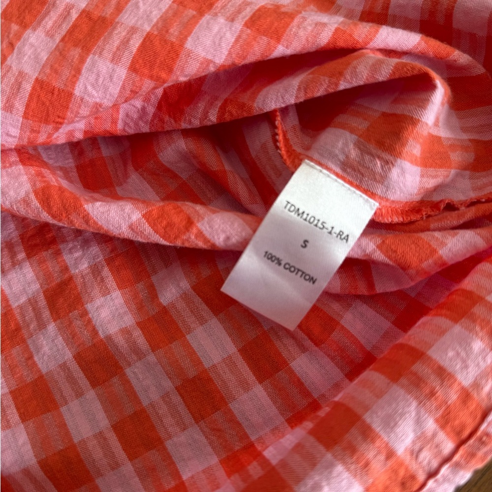 Thml Gingham Embroidered Top - image 8